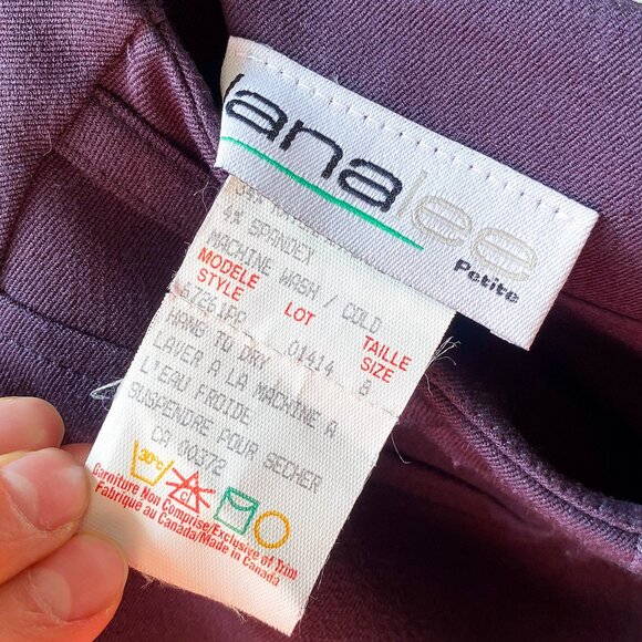 🍂 90s Vintage Minimalist Aubergine Purple High-Rise Straight Maxi Skirt - Picture 7 of 7